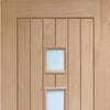 Bespoke Thrufold Contemporary Suffolk Oak 4 Pane Glazed Folding 3+3 Door