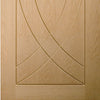 Bespoke oak flush modern door