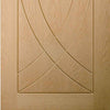 Bespoke Thruslide Surface Treviso Oak Flush - Sliding Double Door and Track Kit - Prefinished