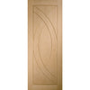 Treviso Oak Flush Single Evokit Pocket Door - Prefinished