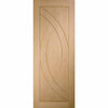 Bespoke Thruslide Treviso Oak Flush 2 Door Wardrobe and Frame Kit