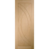 Bespoke oak flush modern door