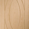 Bespoke oak flush modern door