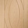 Bespoke Thruslide Surface Treviso Oak Flush - Sliding Double Door and Track Kit