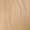 Bespoke Thruslide Surface Treviso Oak Flush - Sliding Double Door and Track Kit - Prefinished