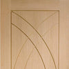 Bespoke Thruslide Treviso Oak Flush 2 Door Wardrobe and Frame Kit