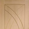 Bespoke Thruslide Surface Treviso Oak Flush - Sliding Double Door and Track Kit - Prefinished