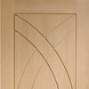 Bespoke oak flush modern door