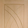 Treviso Oak Flush Panel Absolute Evokit Double Pocket Door - Prefinished