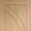 Bespoke Treviso Oak Flush Double Frameless Pocket Door Detail - Prefinished