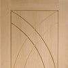 Bespoke Treviso Oak Flush Double Frameless Pocket Door Detail