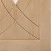 Treviso contemporary interior door with clear glass