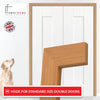 Made to Size Double Interior Prefinished Oak Veneered Frame and Simple Architrave Set