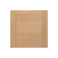 Five Folding Doors & Frame Kit - Vancouver 5 Panel Effect Flush Oak 3+2 - Prefinished