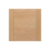 Three Folding Doors & Frame Kit - Vancouver 5 Panel Effect Flush Oak 3+0 - Prefinished