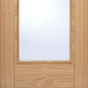Vancouver Oak Door Pair - Clear Glass - Prefinished