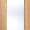 Vancouver Oak Door Pair - Clear Glass - Prefinished
