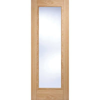 Three Folding Doors & Frame Kit - Vancouver 1 Pane Oak 3+0 - Clear Glass - Prefinished