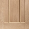 Bespoke Thrufold Worcester Oak 3P Folding 2+0 Door - Prefinished