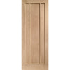 Bespoke Worcester Oak 3 Panel Double Pocket Door Detail - Prefinished