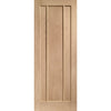 Bespoke Worcester Oak 3 Panel Single Pocket Door Detail