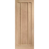 Three Folding Doors & Frame Kit - Worcester Oak 3 Panel 3+0 - Unfinished