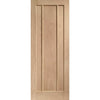 Bespoke Worcester Oak 3 Panel Double Frameless Pocket Door Detail