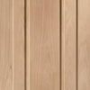 Worcester Oak 3 Panel Evokit Pocket Fire Door Detail - 1/2 Hour Fire Rated