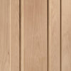 Two Folding Doors & Frame Kit - Worcester Oak 3 Panel 2+0 - Prefinished