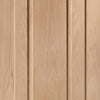 Single Sliding Door & Track - Worcester Oak 3 Panel Door - Prefinished