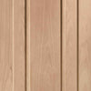 Two Sliding Wardrobe Doors & Frame Kit - Worcester Oak 3 Panel Door - Unfinished
