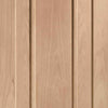 Single Sliding Door & Wall Track - Worcester Oak 3 Panel Door - Unfinished