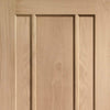Single Sliding Door & Track - Worcester Oak 3 Panel Door - Prefinished
