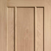 Two Sliding Doors and Frame Kit - Worcester Oak 3 Panel Door - Unfinished
