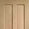 Bespoke Victorian Oak Fire Door - No Raised Mouldings - 1/2 Hour Fire Rated