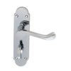 Sale - Oakley Bathroom Door Lever on Backplate -DL168WCCP