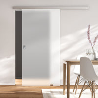 Single Glass Sliding Door - Moor 8mm Obscure Glass - Planeo 60 Pro Kit