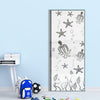 Octopus 8mm Obscure Glass - Clear Printed Design - Single Absolute Pocket Door