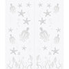 Double Glass Sliding Door - Octopus 8mm Obscure Glass - Obscure Printed Design with Elegant Track