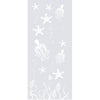 Octopus 8mm Clear Glass - Obscure Printed Design - Single Evokit Glass Pocket Door