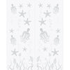 Octopus 8mm Obscure Glass - Clear Printed Design - Double Absolute Pocket Door