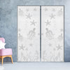 Octopus 8mm Obscure Glass - Obscure Printed Design - Double Absolute Pocket Door