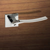 Olimpia Forme Designer Lever on Minimal Square Rose - Polished Chrome