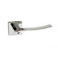 Olimpia Forme Designer Lever on Minimal Square Rose - Polished Chrome