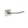 Olimpia Forme Designer Lever on Minimal Square Rose - Satin Chrome