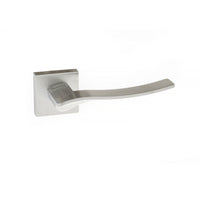 Olimpia Forme Designer Lever on Minimal Square Rose - Satin Chrome