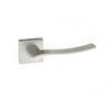 Olimpia Forme Designer Lever on Minimal Square Rose - Satin Chrome