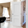 J B Kind White Classic Osborne Panel Primed Fire Door - 1/2 Hour Fire Rated