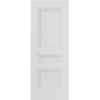 J B Kind White Classic Osborne Panel Primed Fire Door Pair - 1/2 Hour Fire Rated