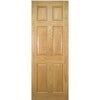 Bespoke Oxford American Oak Veneer Panel Internal Door Pair - Prefinished